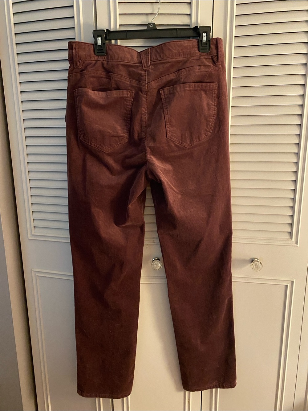 Democracy Straight Leg Jeans in Deep Burgundy - Picture 6 of 6